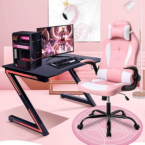 Miniatura 10 de Silla de computadora para videojuegos, silla de escritorio de oficina para adultos y adolescentes, silla ergonómica de juego con respaldo alto con