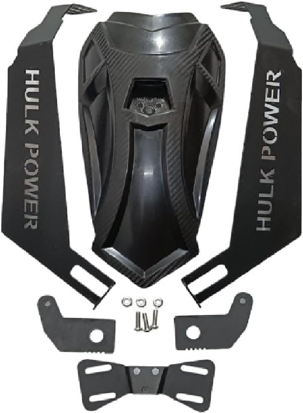 Gate 7 Hulk Power Tyre Hugger,Splash Guard,Mudguard for Bikes Motorcycles, Universal Fitting, Strong Plastic Body