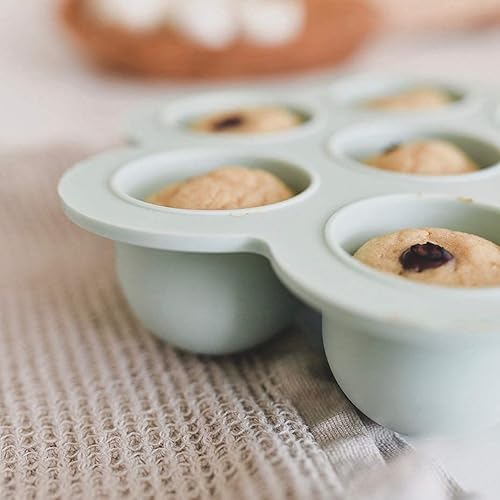 Miniatura 8 de Simka Rose Recipientes de almacenamiento de alimentos para bebés, bandeja segura para congelador, bandeja de almacenamiento de alimentos para bebés,