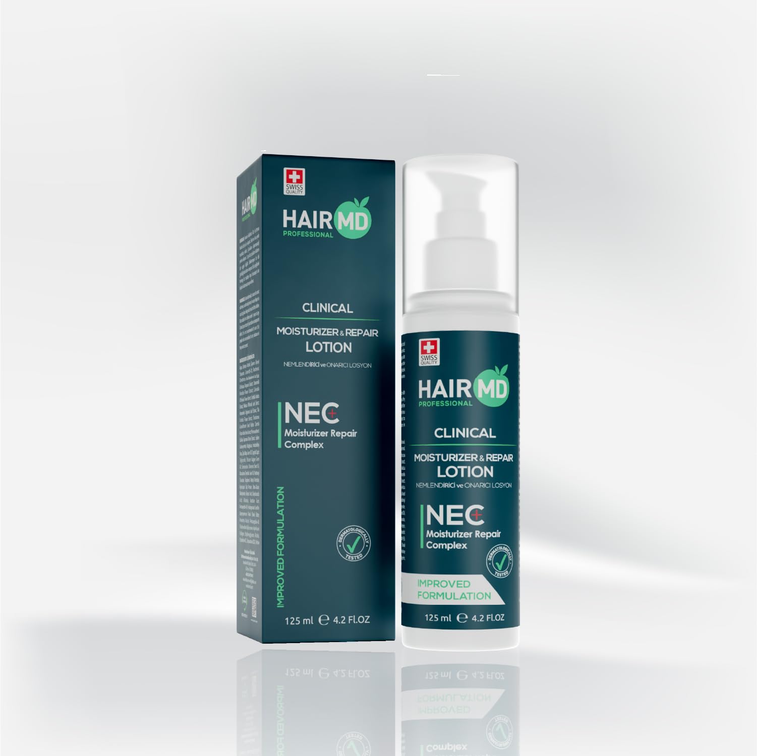 HairMD Crema idratante per la crescita dei capelli e lozione riparatrice (1 mese) Trattamento anticaduta per capelli diradati/secchi e procedura post-trapianto di capelli con biotina, cheratina