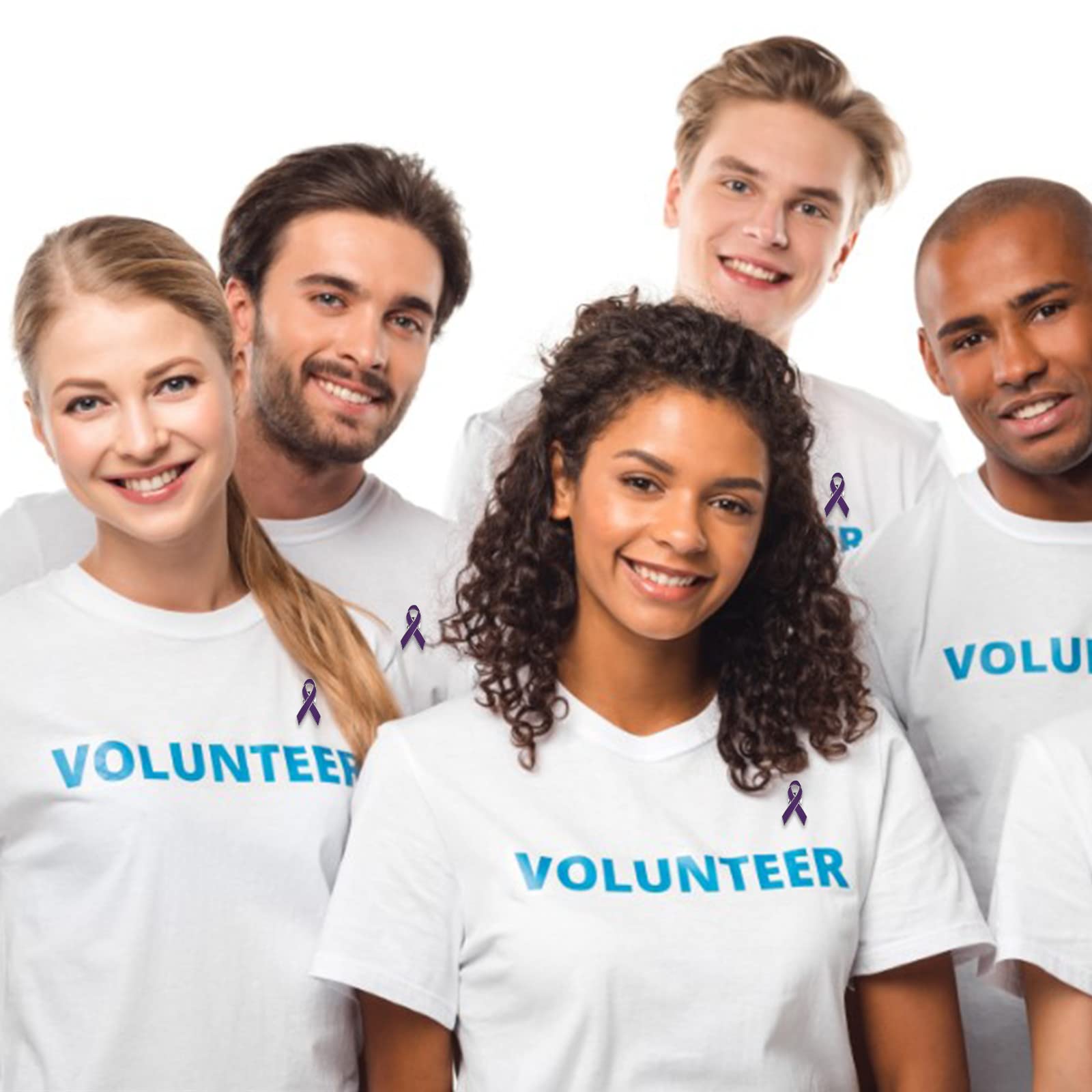 Albero Di Nastri Porpora Di Consapevolezza Illustrazione Vettoriale - Foto 9