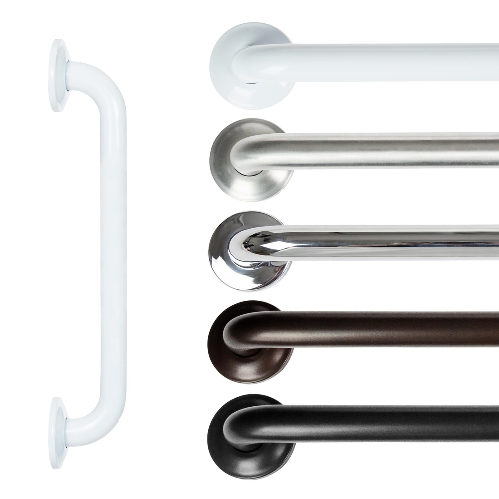 Vive Grab Bar for Bathtubs and Showers - Handicap Bathroom Safety Rail for Elderly - Wall Senior Handle for Tub, Toilet, Bath - Disability Assist Device Accessories Handrail