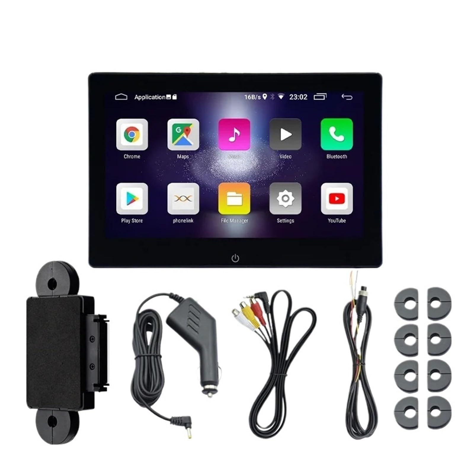 Reproductor Multimedia de vídeo para reposacabezas de Coche de 10,1 Pulgadas con Bluetooth y Pantalla táctil para TV en el Asiento Trasero (2 g)