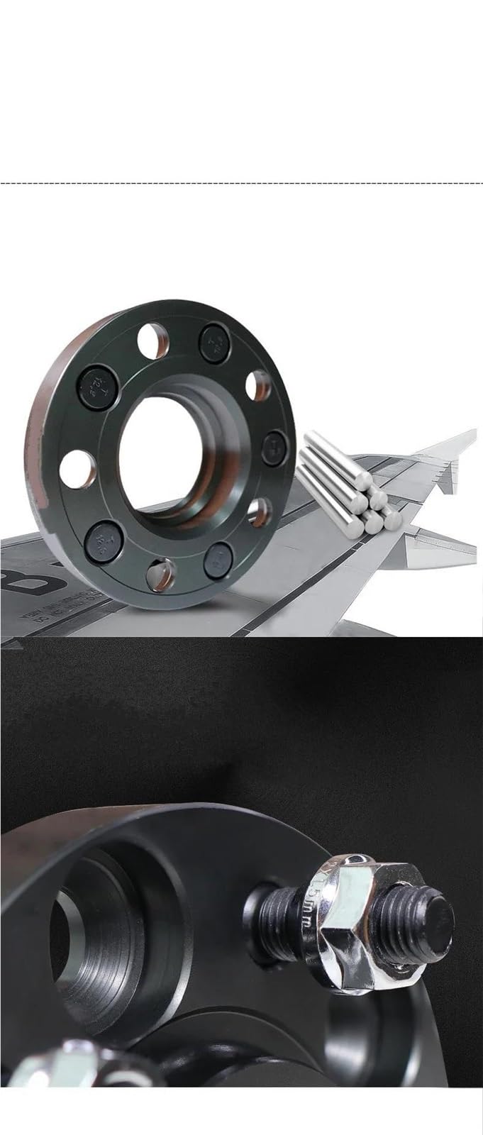 2/4PCS Entretoises De Moyeu Roue Voiture Adaptateur D'élargissement En Aluminium Séparateur D'entretoise Pour Land Rover Pour Discovery 5(2 pieces 35 mm)
