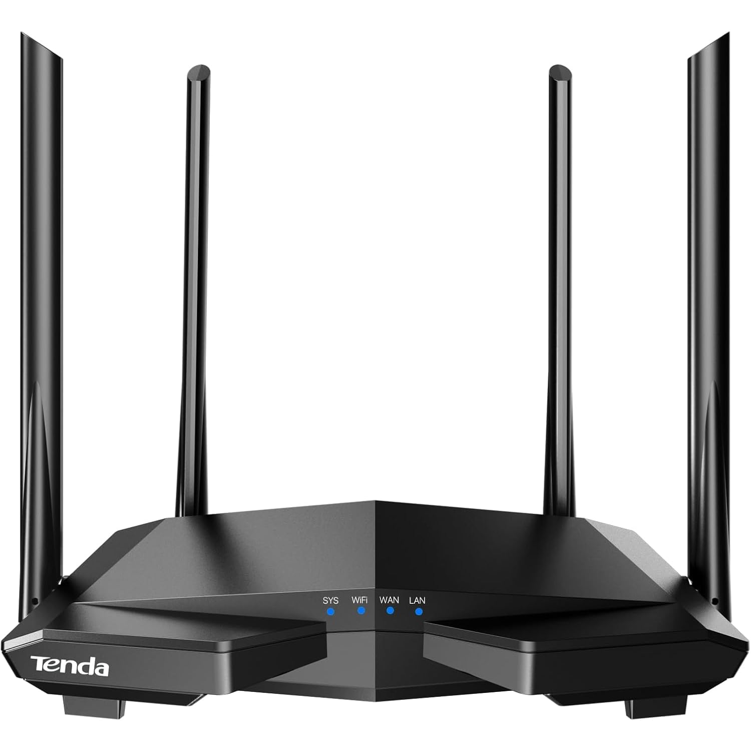 Tenda AC1200 Smart WiFi Router, High Speed Dual Band Wireless Internet Router with Smart APP, 4 x 100 Mbps Fast Ethernet Ports, Supports Guest WiFi, Access Point Mode, IPv6 and Parental Controls(AC6)