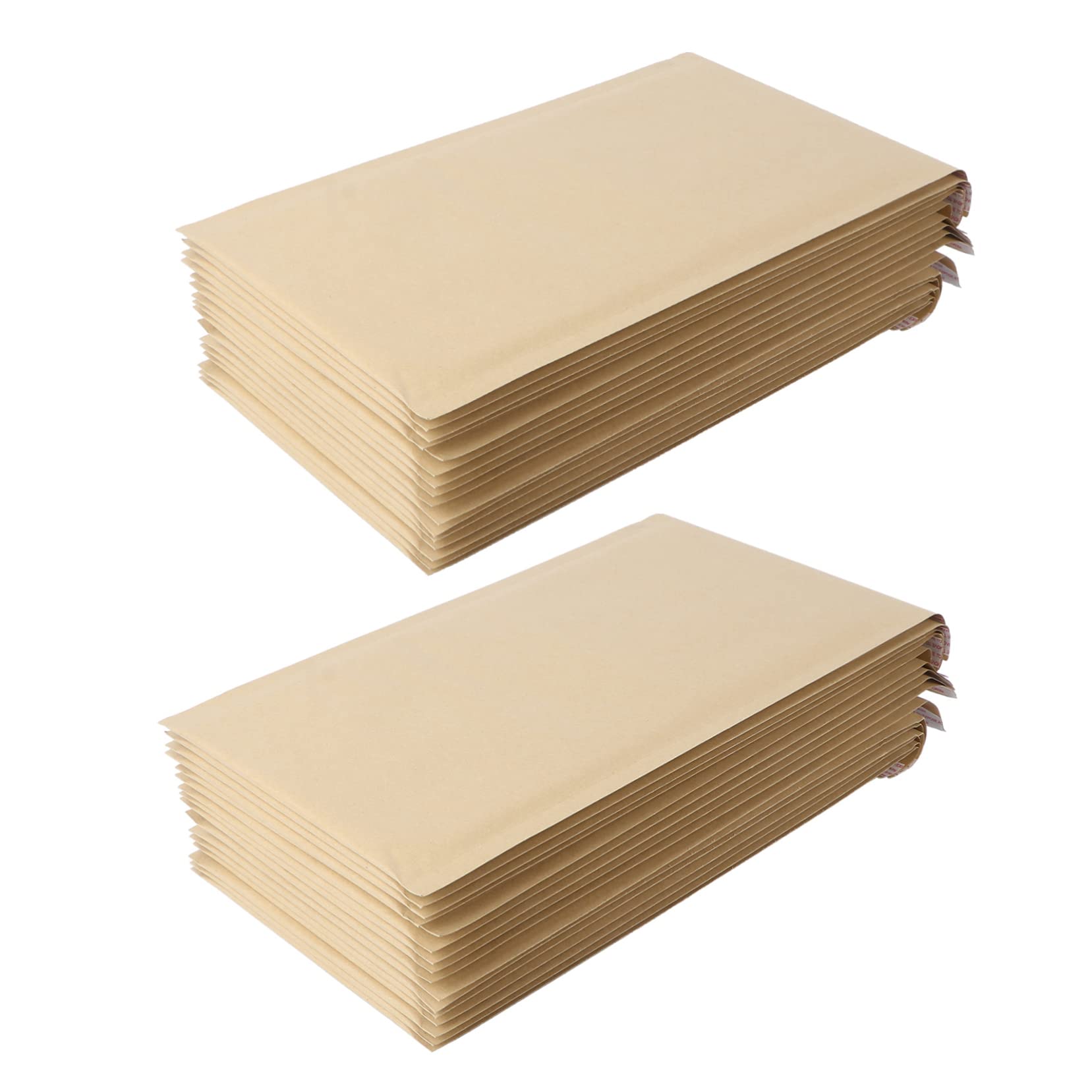 Lot de 25 Enveloppes à Bulles en Kraft Beige Doublure à Bulles pour Protection, Paquet D'emballage en Plastique Amortissants pour Envoi Sécurisé de Colis