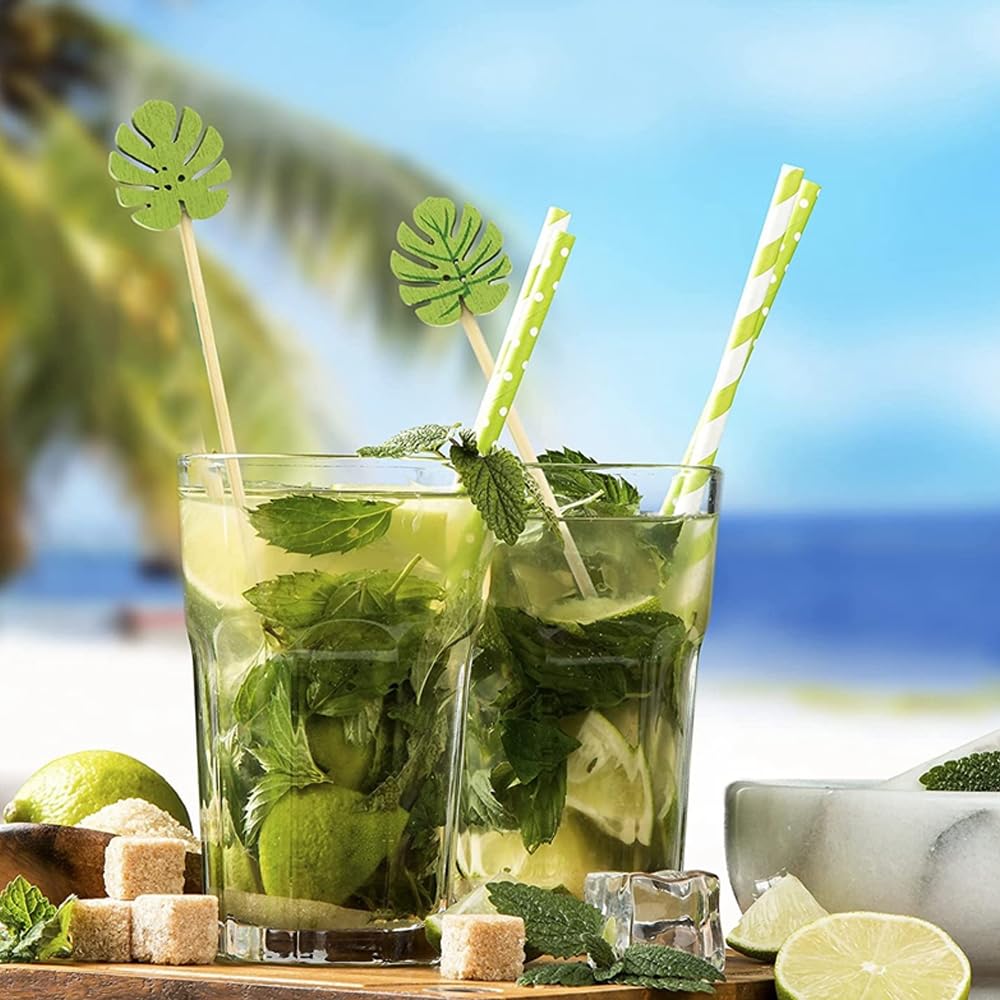 100 Piezas Palos de Cóctel,Palillos para Aperitivos 12cm Pinchos Comida de Dedo Palillos de Cóctel Brochetas de Bambú para Adecuado para Bar, Fiestas y Cumpleaños, Fiesta de Fruta