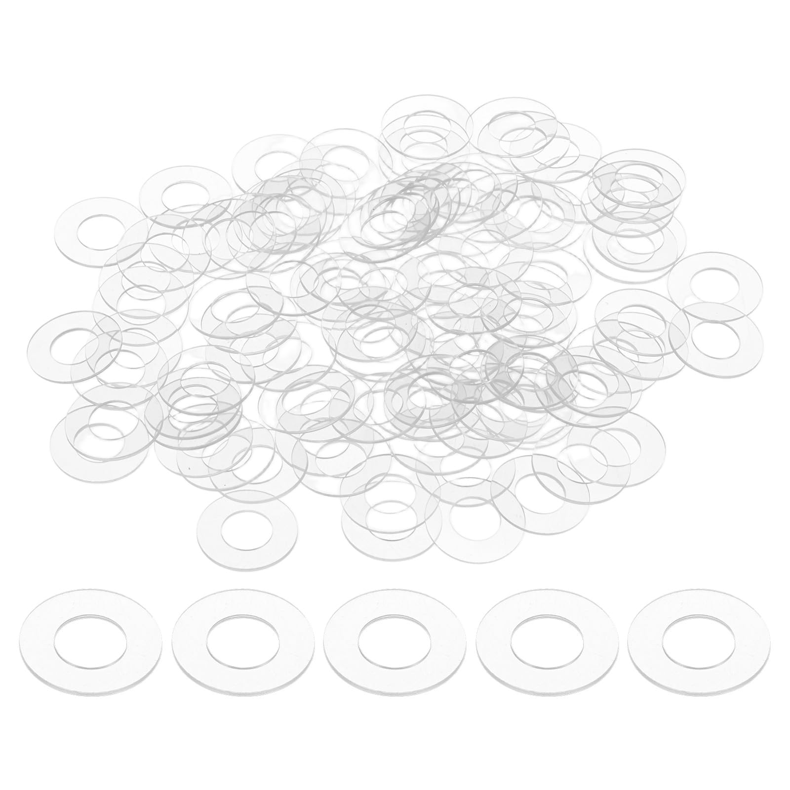 M METERXITY 100-Pack M10 PVC Flat Washers