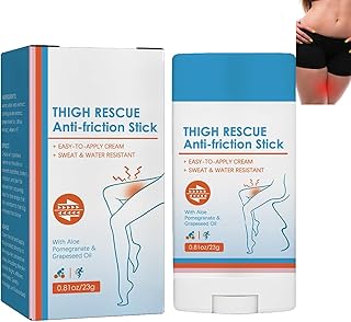 Thigh Rescue Anti Chafe Stick,Anti Chafe Stick,Thigh Chafing Prevention,Anti Chafe Balm,Thigh Anti Friction,Anti Friction of Thighs During Cycling,Thigh Rubbing & Skin Protection 23g