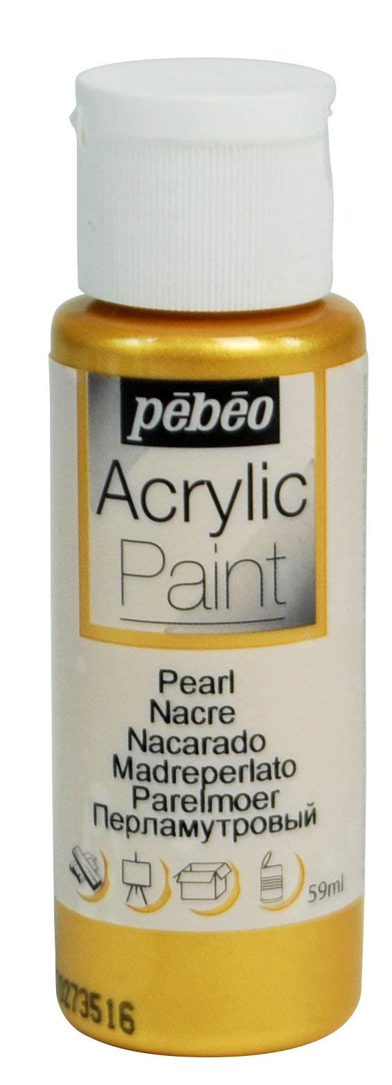 PEBEO Acrylic 59ML Pearl Gold, 3.3 x 3.3 x 10 cm