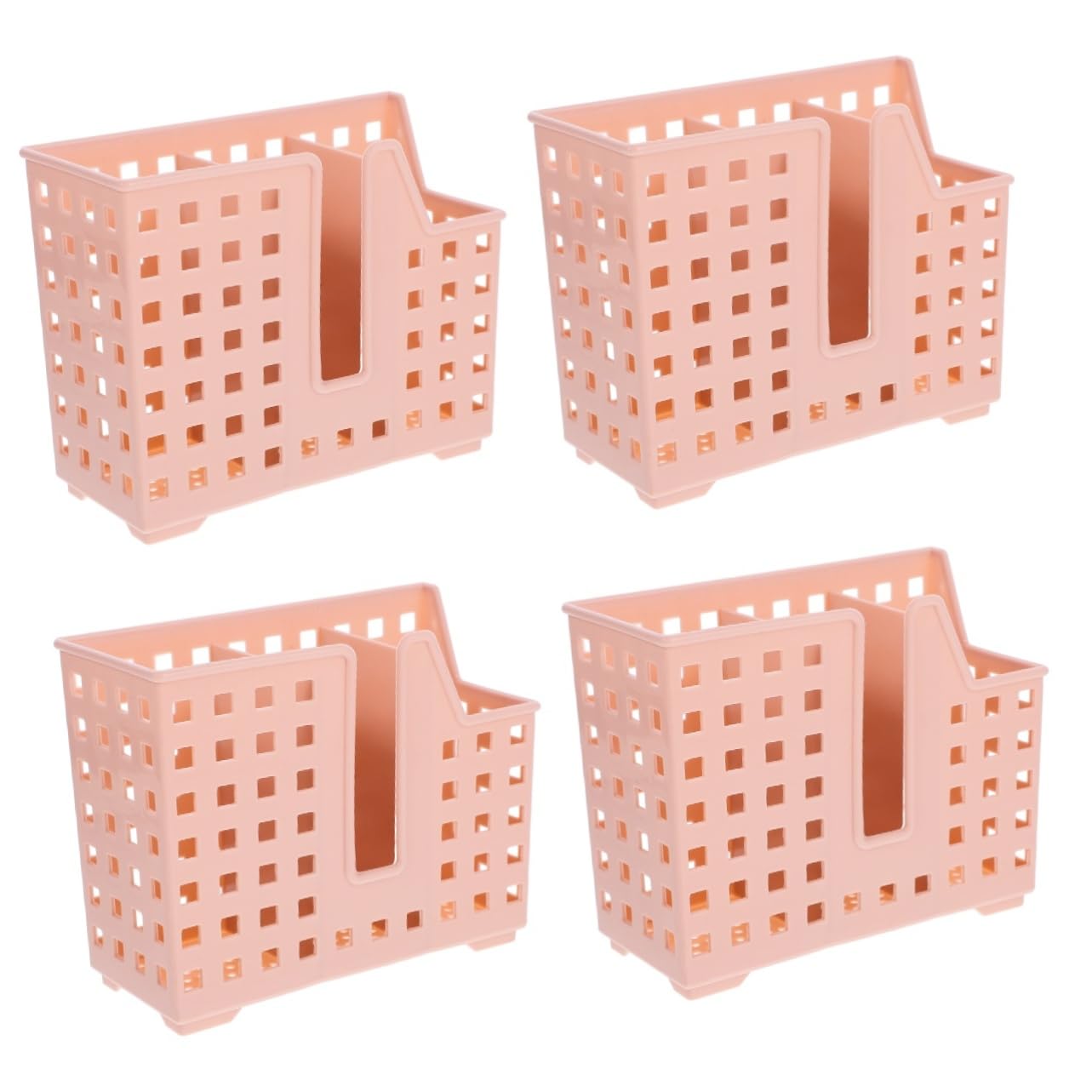 OUNONA 4sets Hollow Cutlery Holder Wall Mount Chopstick Holder Silverware Organizer Tray Spatula and Fork Organizer Kitchen Desktop Spoon Container 2pcs*4