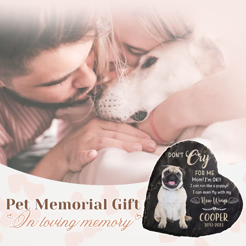 Pawfect House I Can Even Fly with My New Wings - Pet Memorial Stones, Dog Grave Stones Personalized - Dog Memorial Gifts for Loss of Dog, Pet Loss Gifts, Dog Memorial, Dog Memorials & Funerary