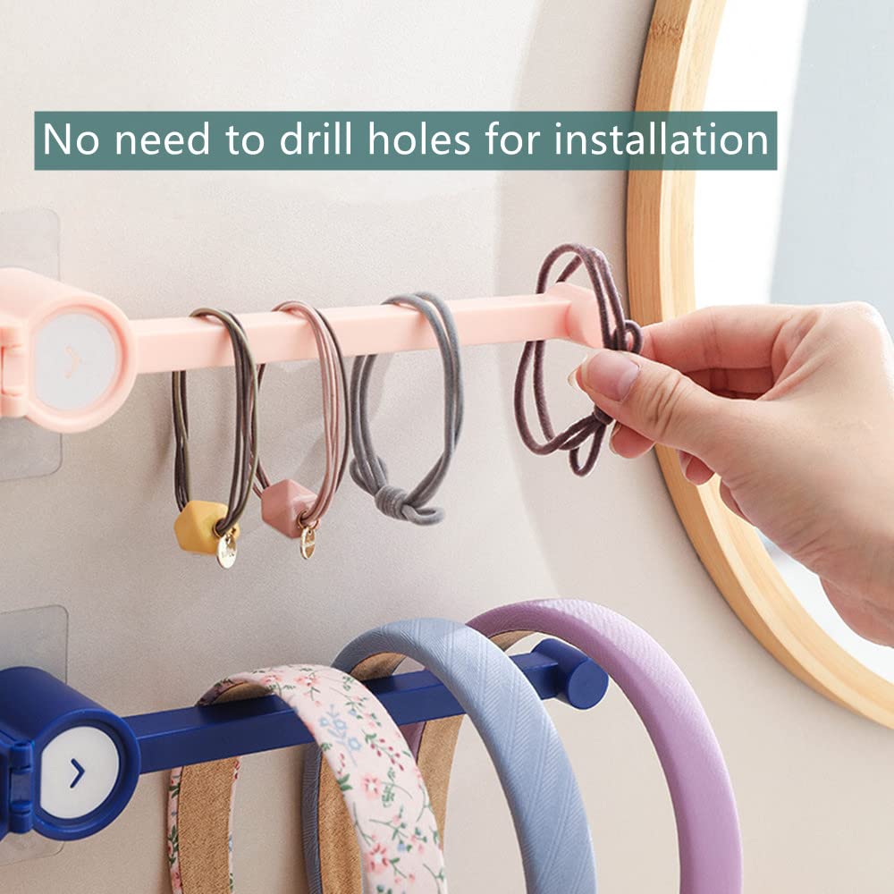 Custodia Porta Accessori Per Capelli In Tela - Organizer Da Viaggio Per Fermagli, Elastico E Bobby Pin (25x17cm)
