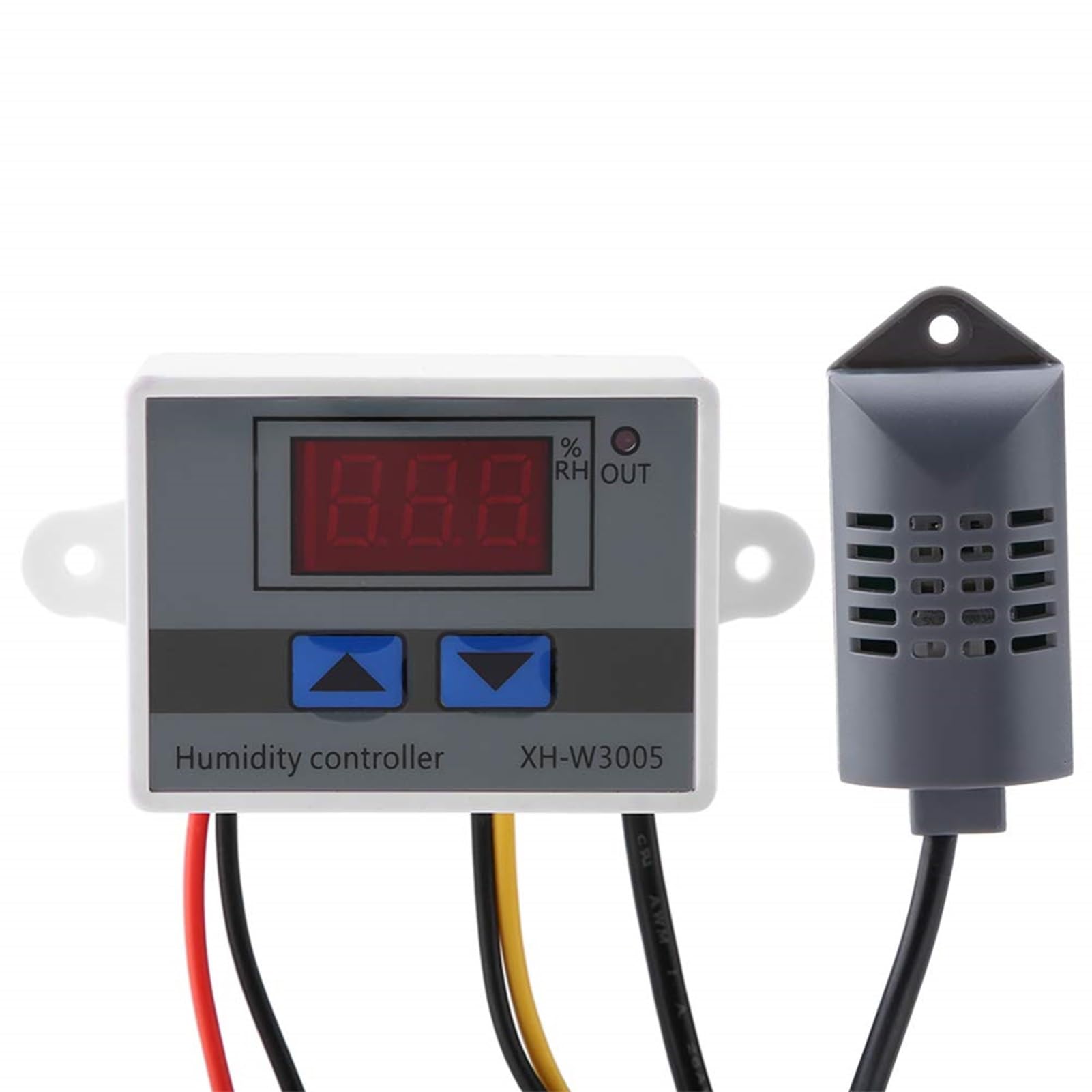 TKSE Digital Hygrometer, XH-W3005 Digital Hygrometer Switch Controller Humidity Sensor 0~99% RH 12V/24V/220V(220V)