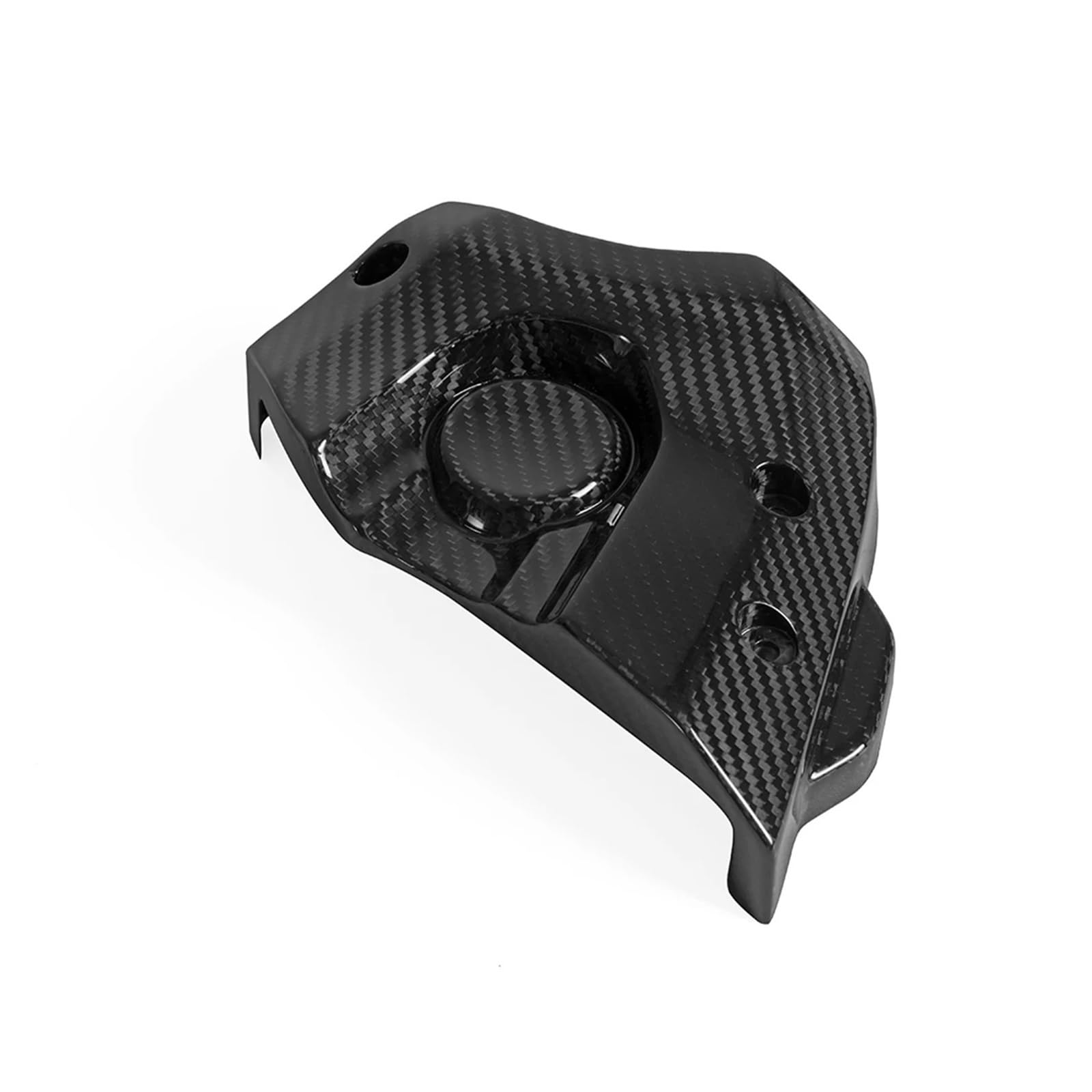 Cubierta De Carenado Compatible con Cadena Y Piñón Motor Motocicleta, Fibra Carbono, Compatible con Yamaha MT-07 (2018-2019) Sprocket Chain Cover Piñón De Motor Cubierta
