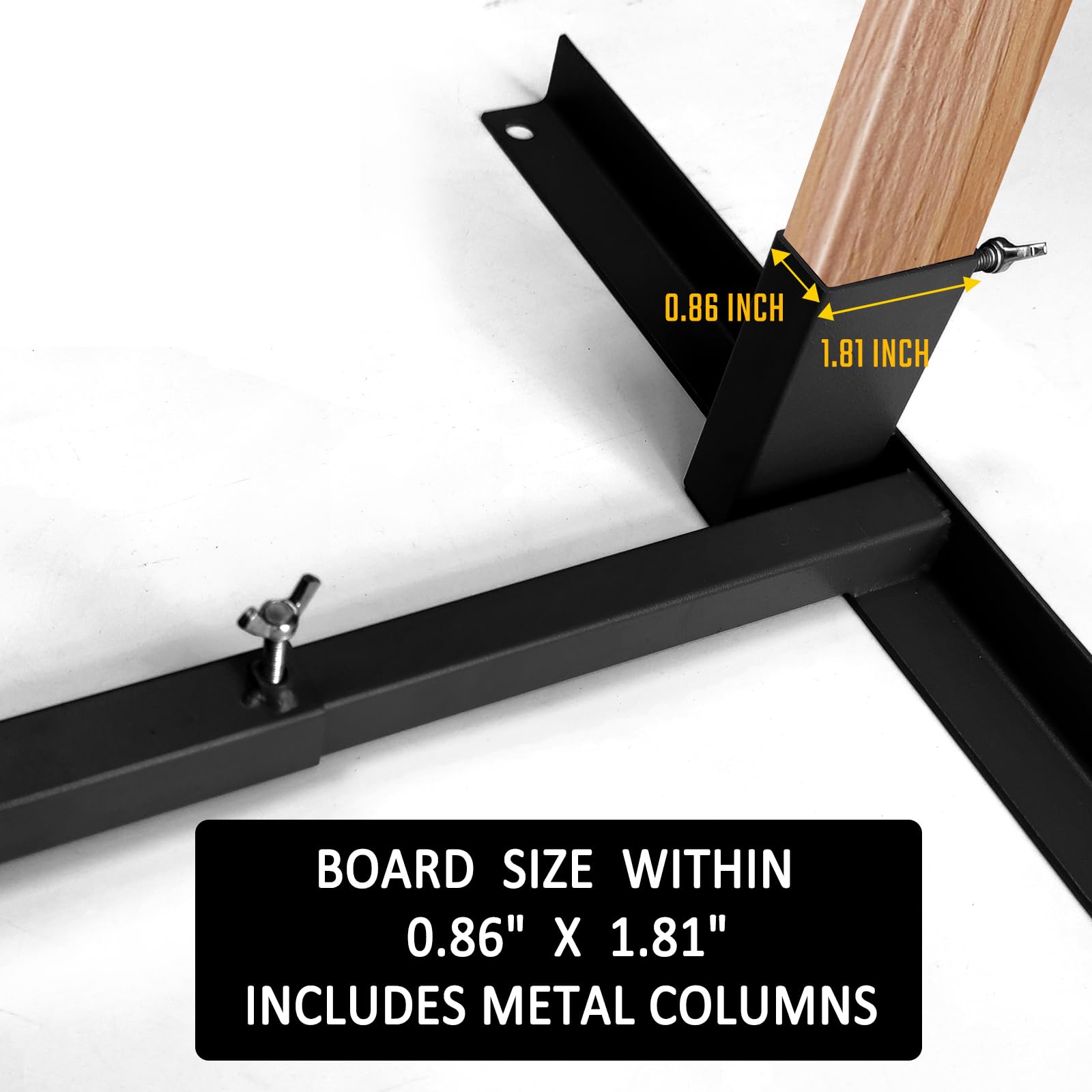 Atflbox Supporto per bersagli da tiro con 10 bersagli di carta da 43,2 x 63,1 cm, resistente, con base regolabile stabile, per sagome in cartone, forma H, IPSC, pratica IDPA