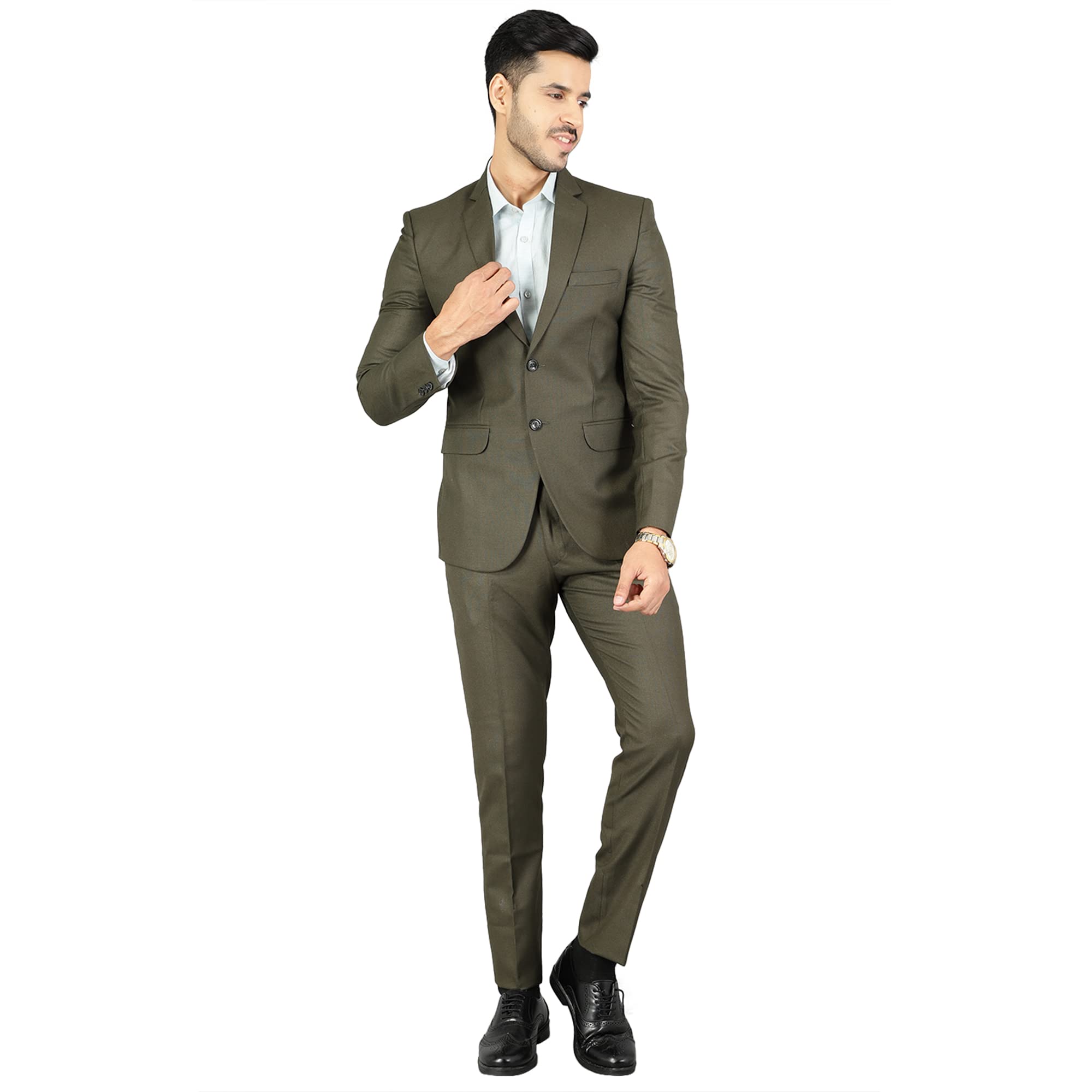 wintage Men's Polyester Cotton Two Piece Suit-picture-23
