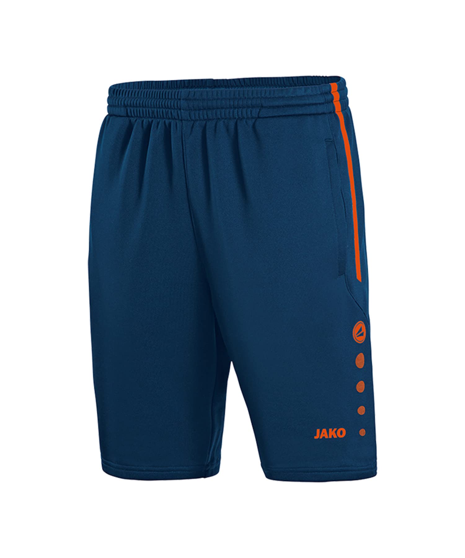 JAKO Children's Active Training Shorts, Children's, 8595, navy/flame, 164 (EU)