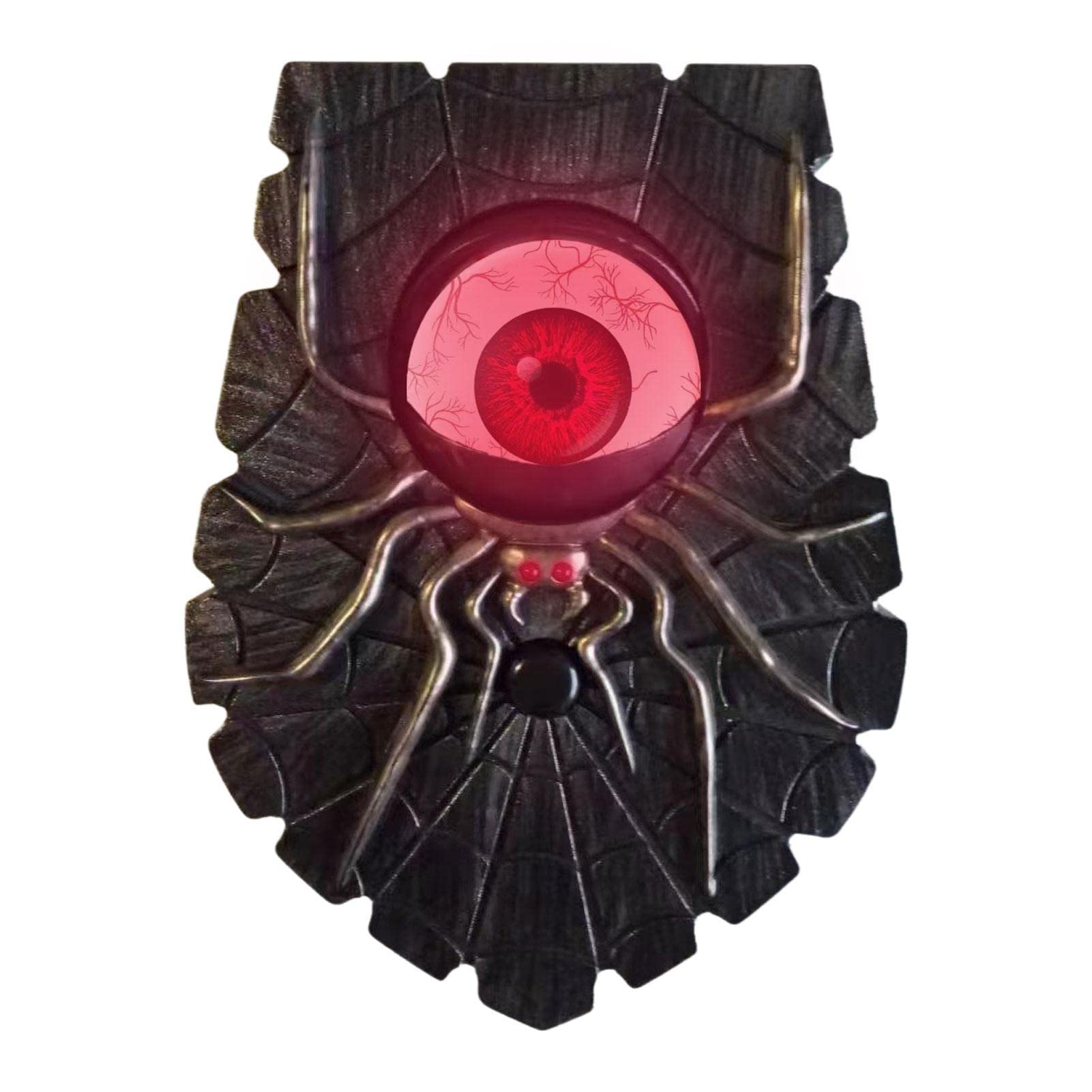 Pająk Halloween Dzwonek do drzwi Halloween Dzwonek do drzwi Pająk Dekoracja Pająk Niespodzianka Straszne migające diody LED Ozdoba dekoracyjna, prezent, akcesoria z upiornym pająkiem do wnętrz, ścian,