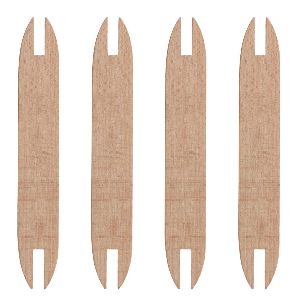 Multi Generic 4X Beechwood Loom Weaving Stick Shuttles 155X23x4mm
