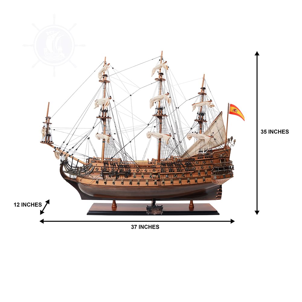 Amazon.com: Old Modern Handicrafts San Felipe 獨家版模型船- 完全