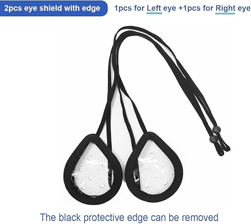 Miniatura 9 de AMZVIO Paquete de 2 protectores de ojos transparentes para después de la cirugía de cataratas, parches médicos para adultos y niños que duermen,