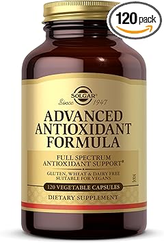 Solgar Advanced Antioxidant Formula - 120 Vegetable Capsules - Non-GMO, Vegan, Gluten Free - 60 Servings