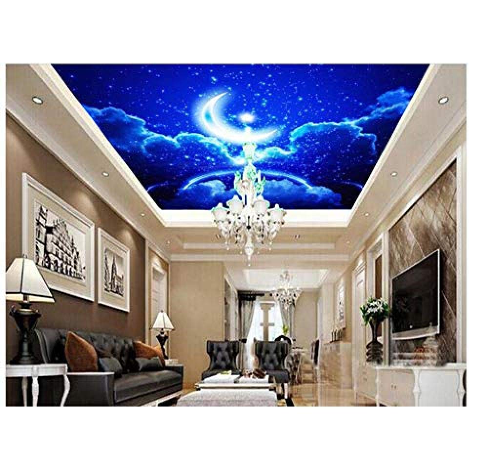 Amazon Djskhf 天井のフレスコ画個別の写真の壁紙大3dステレオロマンチックなファンタジー天井の背景天井3d壁画壁紙hd家の装飾 400x280cm 壁紙
