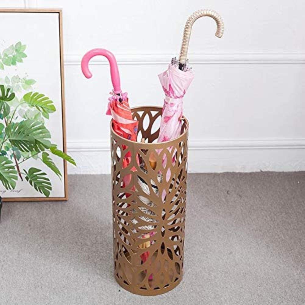 Porte-parapluie sculpté à haute capacité d'accueil pour parapluies longs et cannes