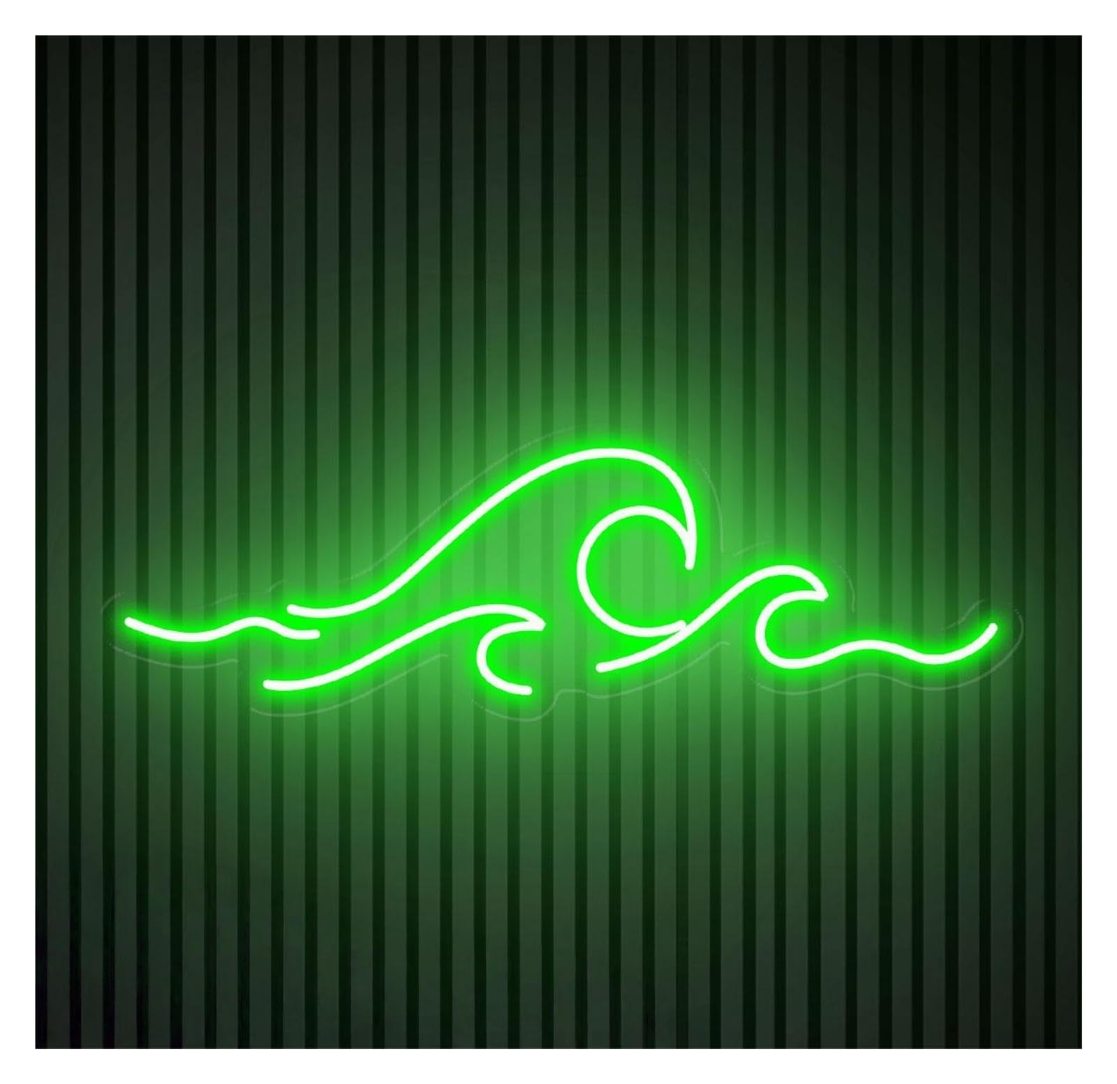 RONGCH Hanging Art Signs Wave Neon Sign Ocean Bedroom Decor Gameroom Bar Livingroom Birthday Party Wall Decoration 43cm