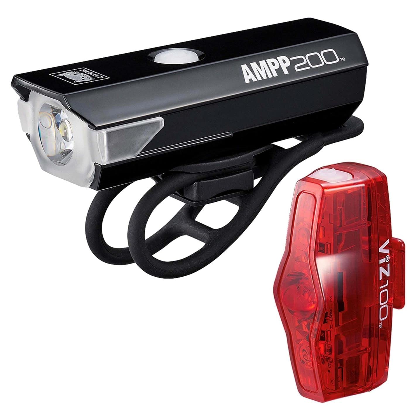 Cateye Ampp 200 & Viz 100 - Kit éclairage vélo