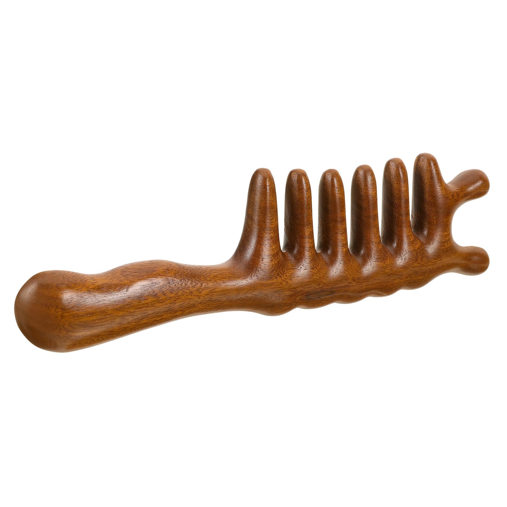 Healeved 5pezzi Pettine Massaggio Legno Con Denti Larghi Strumento Per Massaggio Capelluto e Stimolazione Del Capelluto Per Ricci e Lisci Per Festività e Occasioni Speciali