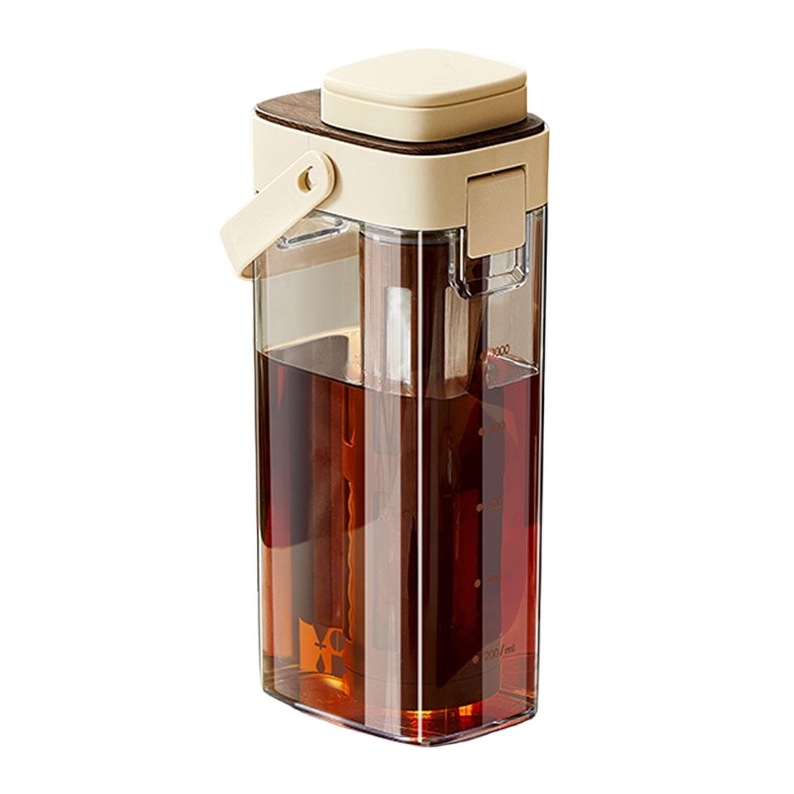 De Café Cold Brew - Botella 1000ml, Con Asa | Ayudante Para Recipiente Para Con Pico De Ancha, Bebidas Caseras, Limonada, Hogar, Cocina, Comedor, Uso Para La Vida Cotidia