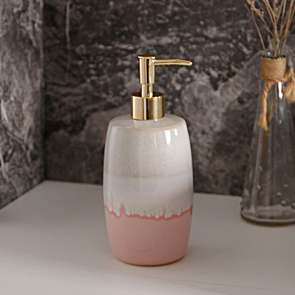 Dispenser per Doccia, flacone per lozione, Dispenser in Ceramica per Shampoo per Le Mani, Dispenser per Gel Doccia per Cucina e Bagno.