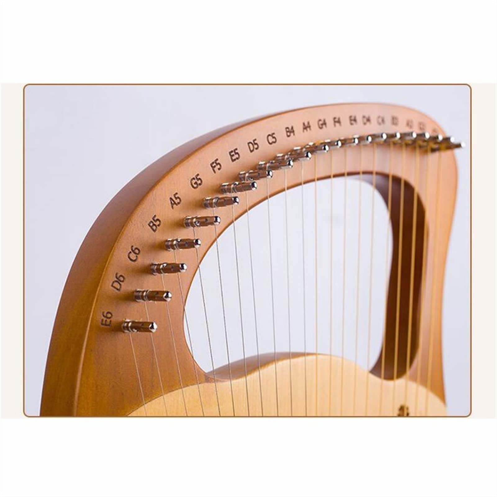 Arpa portatile, arpa lira, mogano, 21 corde in metallo, pianoforte portatile in legno massello, strumento classico per amanti della musica, principianti, bambini, adulti
