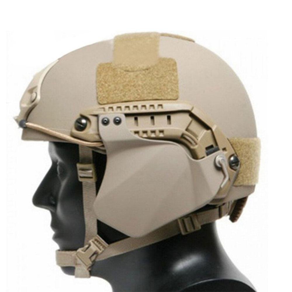 Copertura laterale per casco veloce Airsoft militare tattico casco accessori in gomma morbida Due coperture di protezione dell'orecchio
