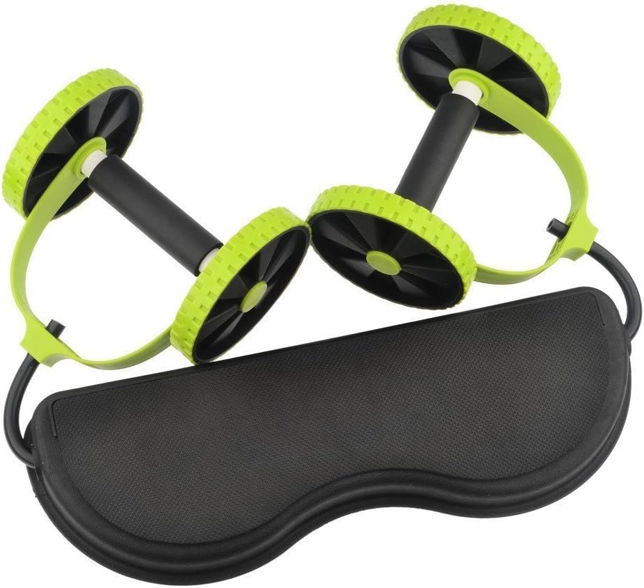 Podazz AB Roller Wheel, Abdominal Exerciser Core Strength Waist Slimming Trainer for Abs Workout, Dual Wheel with Elastic Design Home Gym Exerciser, 5 Mode Training Intensity
