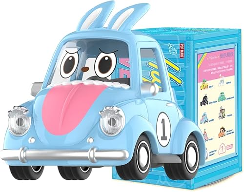 POP MART POPCAR Serie Happy Weekend Series - 1 caja exclusiva de figuras de acción, caja a granel, juguete de arte popular coleccionable, figura