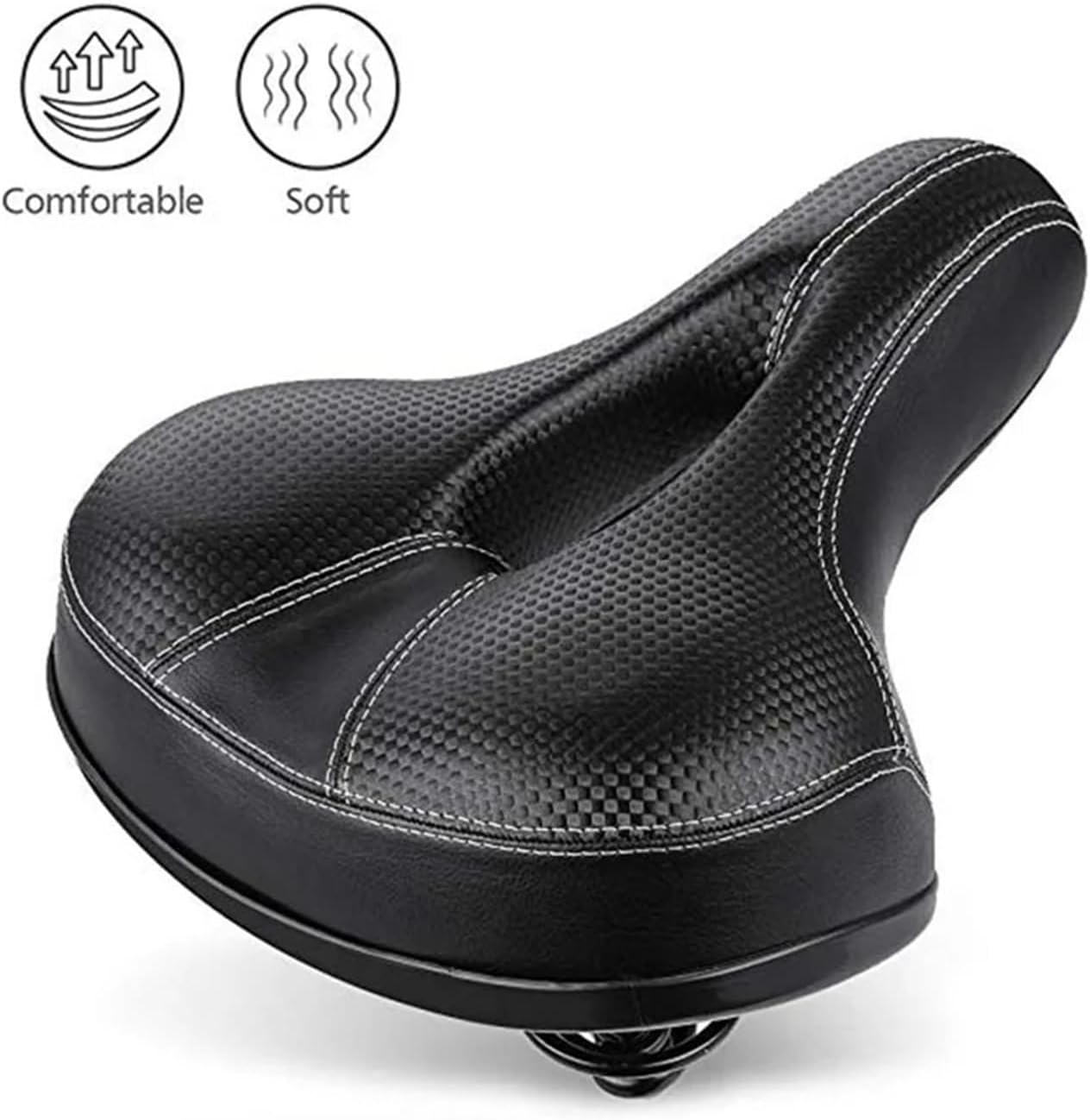 Premium Quality Bicycle Cycling Big Bum Saddle Seat Road MTB Bike Wide Soft Pad Comfort Cushion Thicken