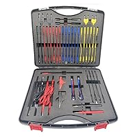 VASTFIRE 92pcs multifunktionales Automobilschaltungsprüfgerät Diagnosekabel für Automobilelektrik Multimeter