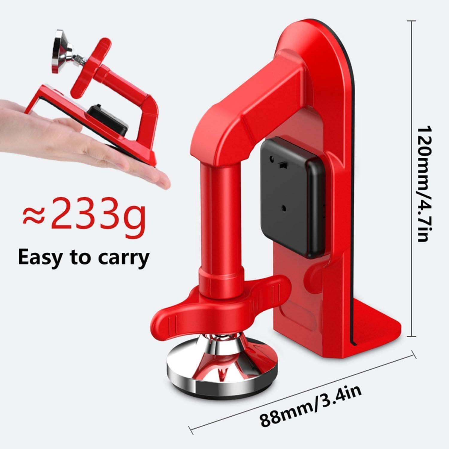 Portable Alarm Door Stopper, Door Jammer Alarm for Travel, Home, Apartment & House (1 Pcs)