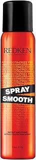 REDKEN Spray Smooth Anti Frizz Hair Spray - Frizz Control and Heat Protection, With Citric Acid, Paraben, Sulfate & Silicone-Free