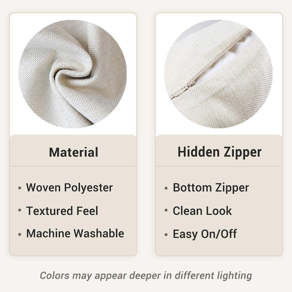 PANDICORN Block Print Throw Pillow Covers 20x20 Inch Set of 2 Yellow and Blue Vintage Boho Floral Outdoor Summer Decorations Decorative Throw Pillows Cases Covers for Home Living Room Couch Decor - Image 5