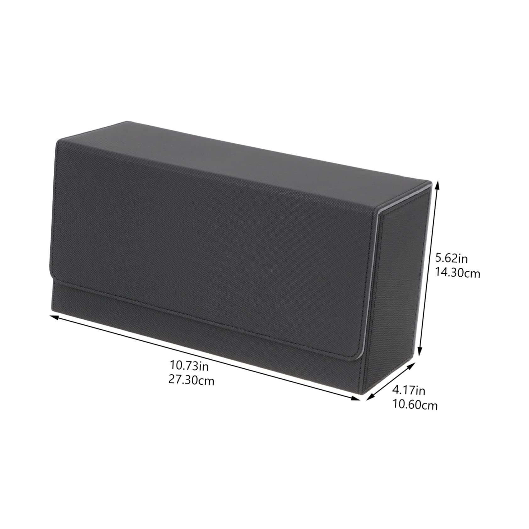 BESTonZON Scatola Porta Carte da Gioco Sportive in Pu Nero Grande | Carte Collezionabili, Angoli Non Piegati e Protezione Ordinata, Struttura Compatta per Ridurre Smarrimenti