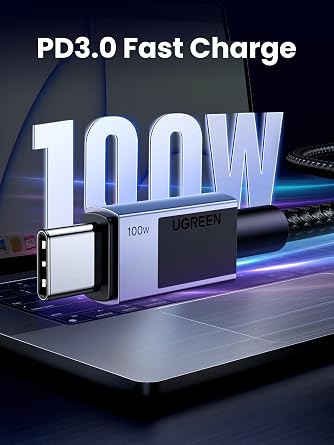 UGREEN Nexode Power Bank 20000mAh Bundle with USB C to USB C Cable 3.3FT Compatible with iPhone 15/15 Pro/15 Pro Max, MacBook Pro/Air, Galaxy S24/S23, iPad Pro/Air, Pixel 8