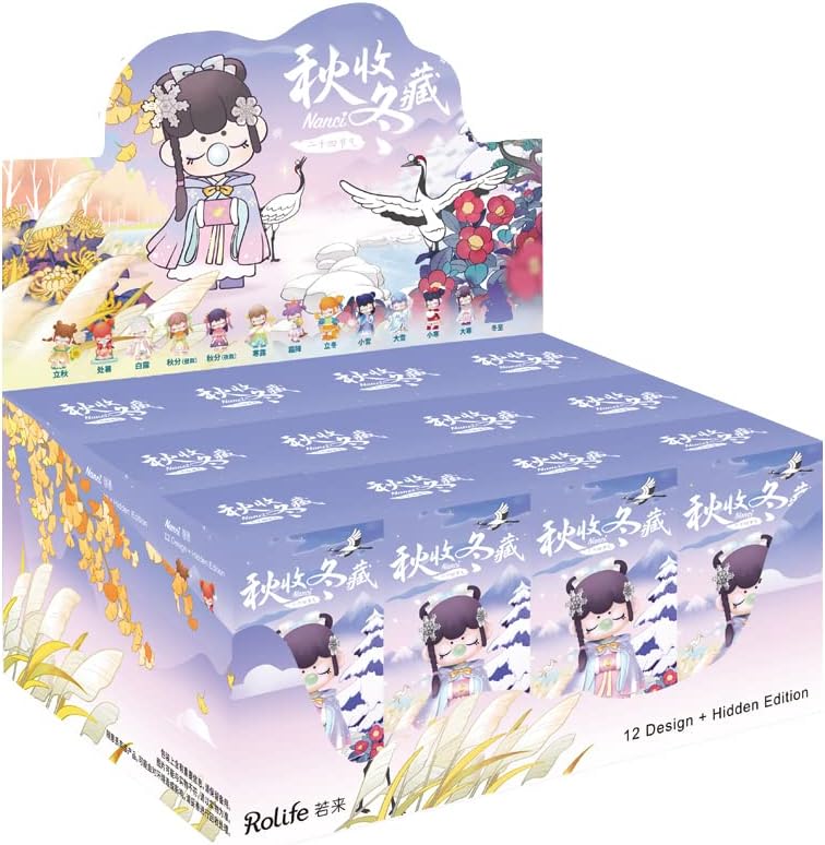Miniatura 9 de Rolife Nanci Blind Box - Serie de 24 términos solares, otoño e invierno, 1 caja de figuras de acción exclusiva, juguete coleccionable popular, lindo