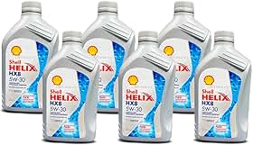 Kit Troca 6 L Oleo Motor Sae 5w30 Shell Helix Hx8 Api Sp Sintetico Ilsac Gf-6a