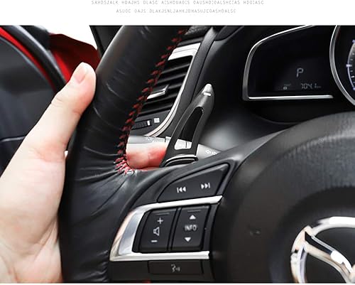 Miniatura 9 de HIBEYO Deportes rojo reemplazo para Mazda 3 6 Axela Atenza CX9 CX3 CX5 MX5 Mazda3 aleación de aluminio cambio paleta CNC Billet Volante Shifter