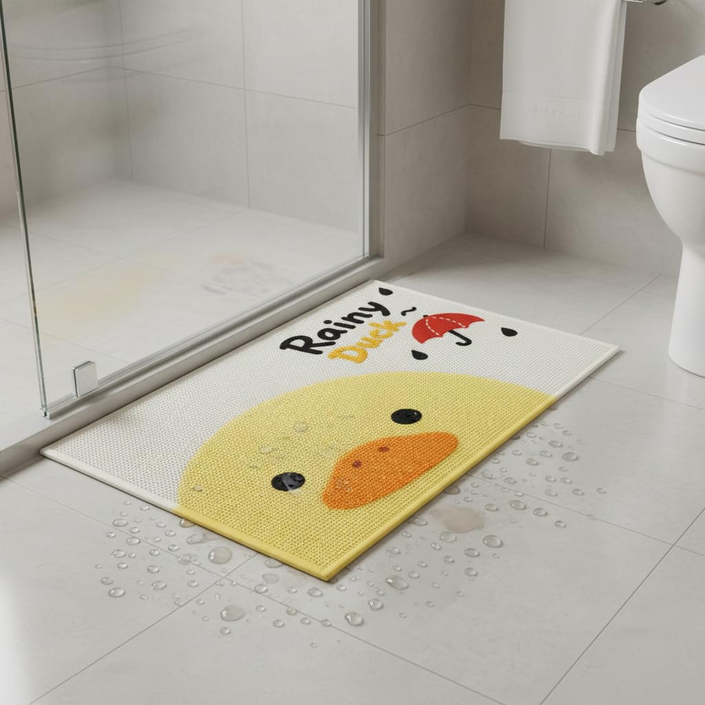Tapis Bain Antidérapant Lavable 4 mm, 60 * 90cm