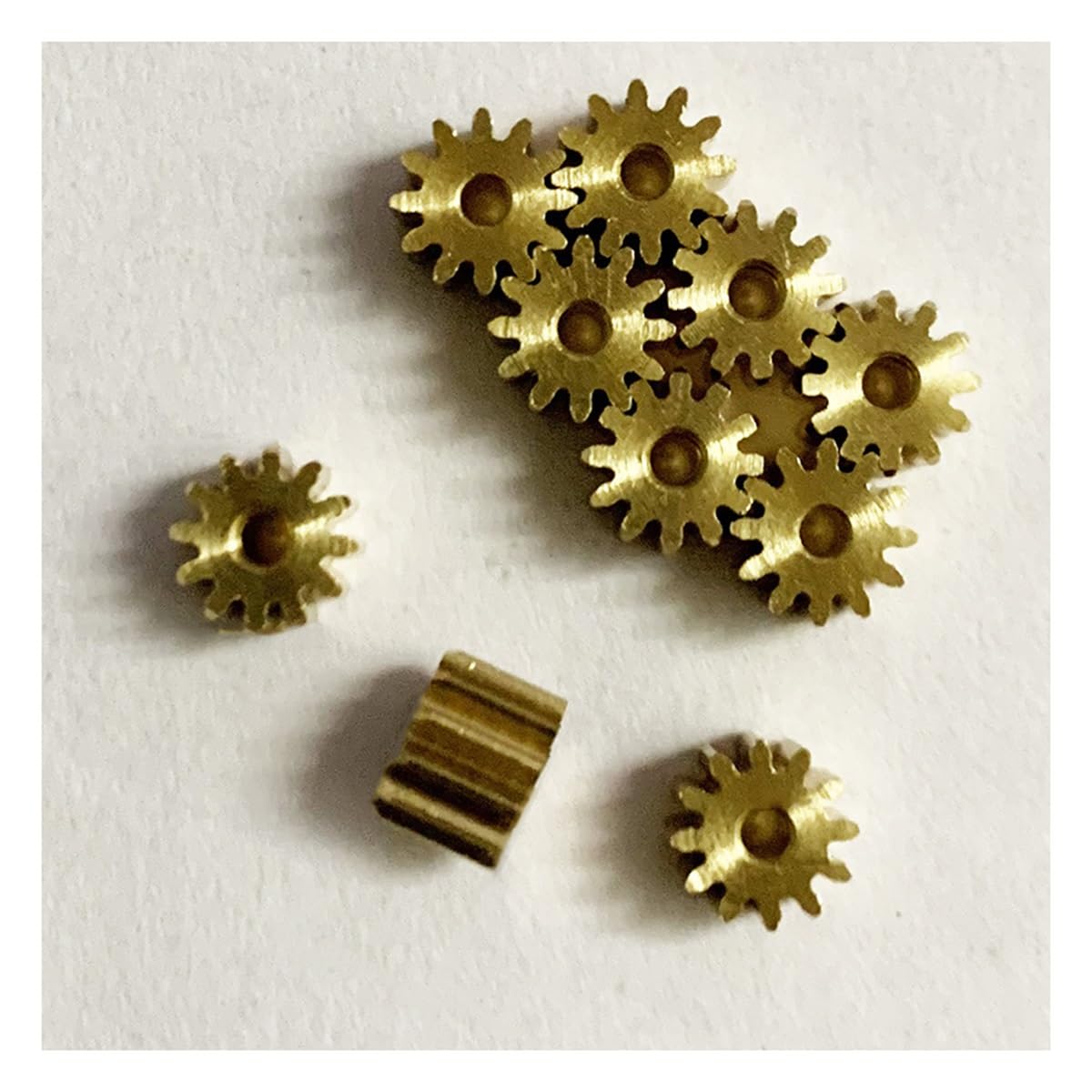 Lagerersatz 10 teile/los 122A 121,5 A 0,4 M Modul Ritzel Motor Loch 1,5/2mm Außendurchmesser 5,6mm Zahnräder(1.98mm)